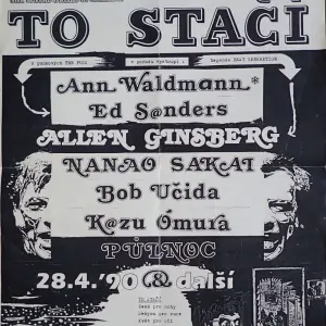 TO STAČÍ, České Budějovice, duben 1990