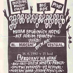 ... další z nespočtu akcí v roce 1990... VĚROVANY NA HANÉ