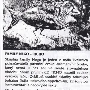 FAMILY NEGO - Ticho, propagační leták, 1993