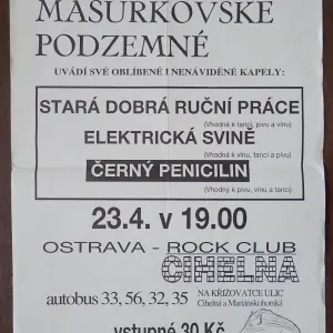 OSTRAVA ROCK CLUB CIHLENA, duben 1990