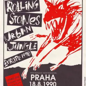 ROLLING STONES v Praze, 1990.
